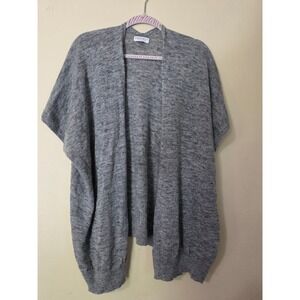 Community Aritzia Grey Wool Alpaca Linen Open Front Cardigan XXS/XS